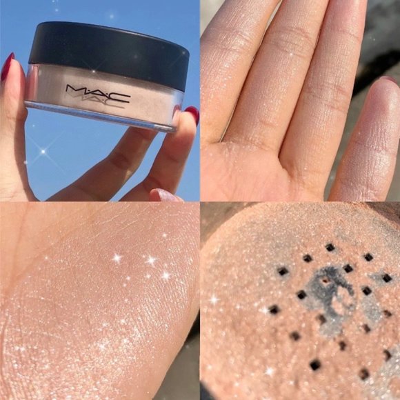 BNIB!!! MAC. IRIDESCENT HIGHLIGHTER / LOOSE POWDER - Silver Dusk - Picture 4 of 6